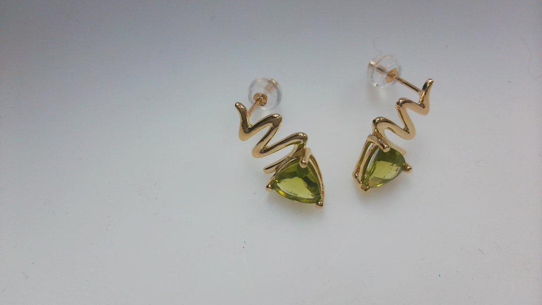 Precious Metal Gemstone Earring