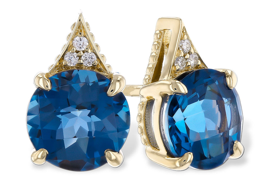 Precious Metal Gemstone Earring