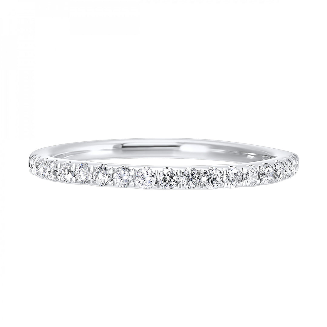 14k White Gold Radiant Brilliance Diamond Band Ring