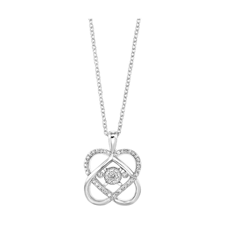 Silver Double Heart Pendant