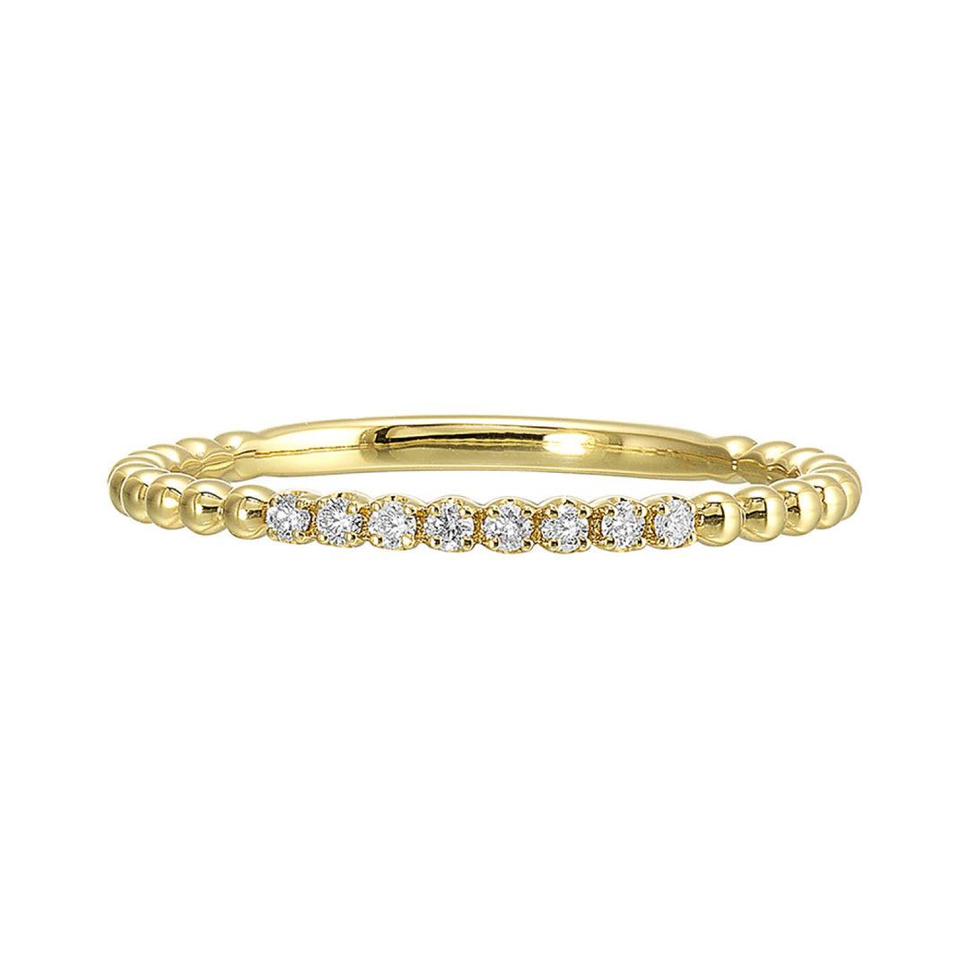 Beaded Diamond Stacker Band