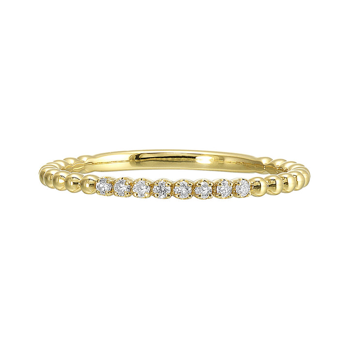 Beaded Diamond Stacker Band