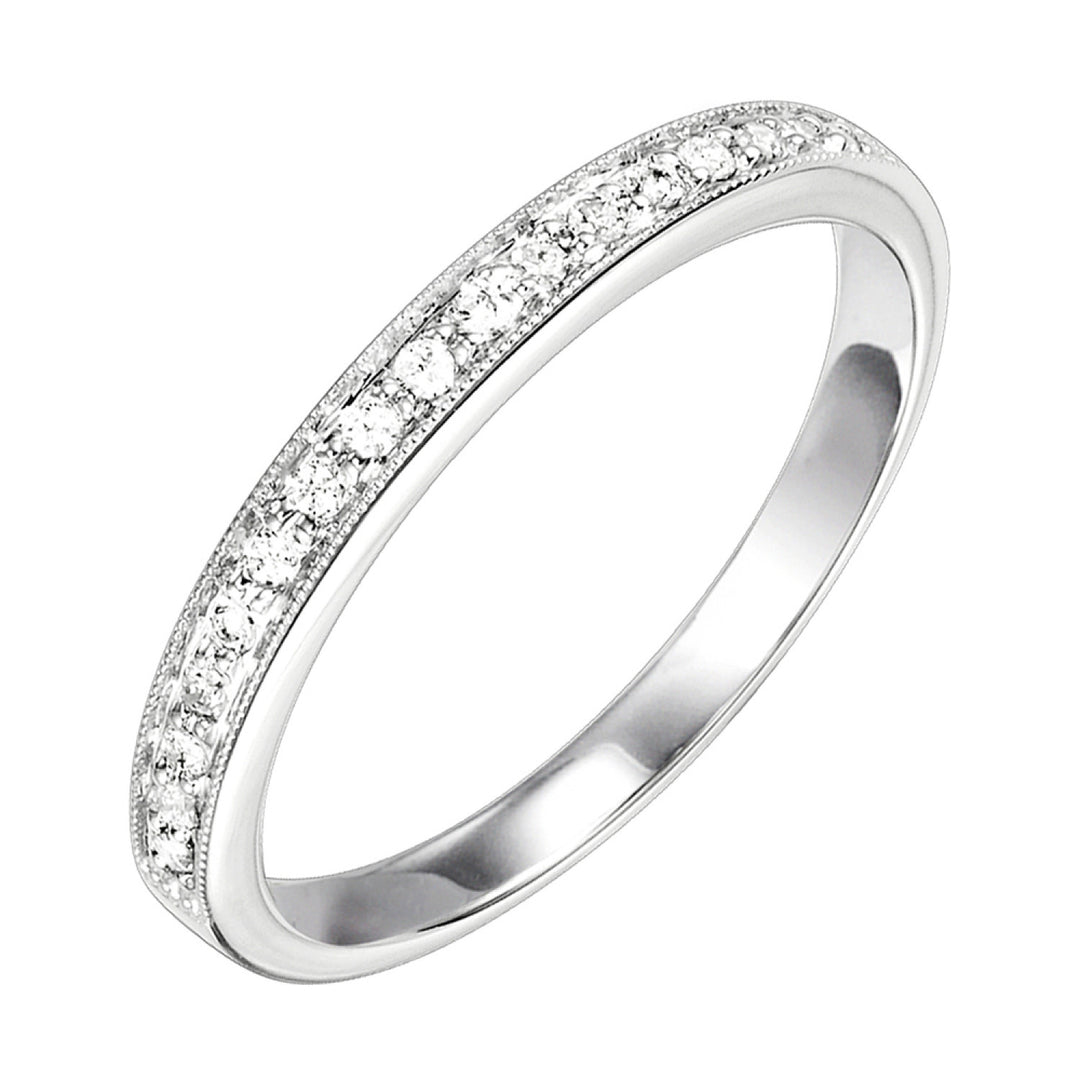 White Gold Diamond Channel Set Band