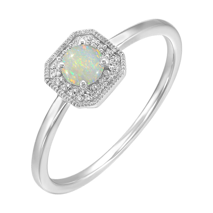 Double Halo Blue Topaz Ring