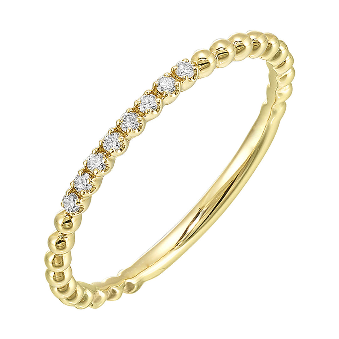 Beaded Diamond Stacker Band