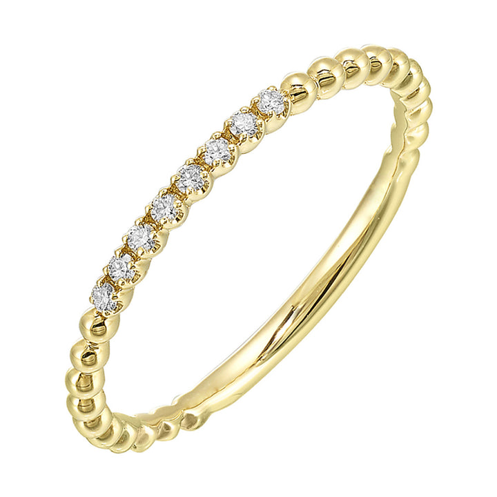 Beaded Diamond Stacker Band