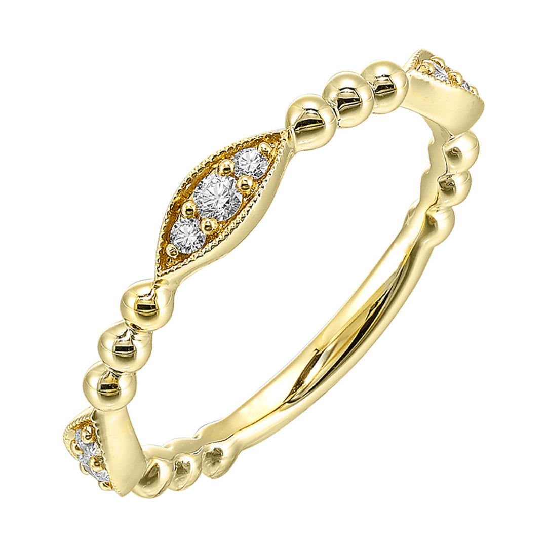 Marquise Beaded Diamond Stacker Band