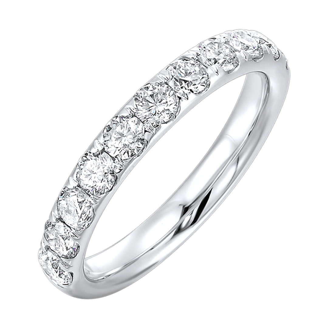 14k White Gold Radiant Brilliance Diamond Band Ring