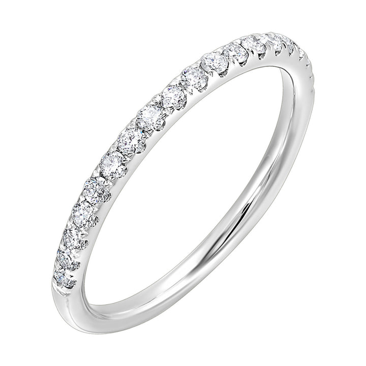 14k White Gold Radiant Brilliance Diamond Band Ring