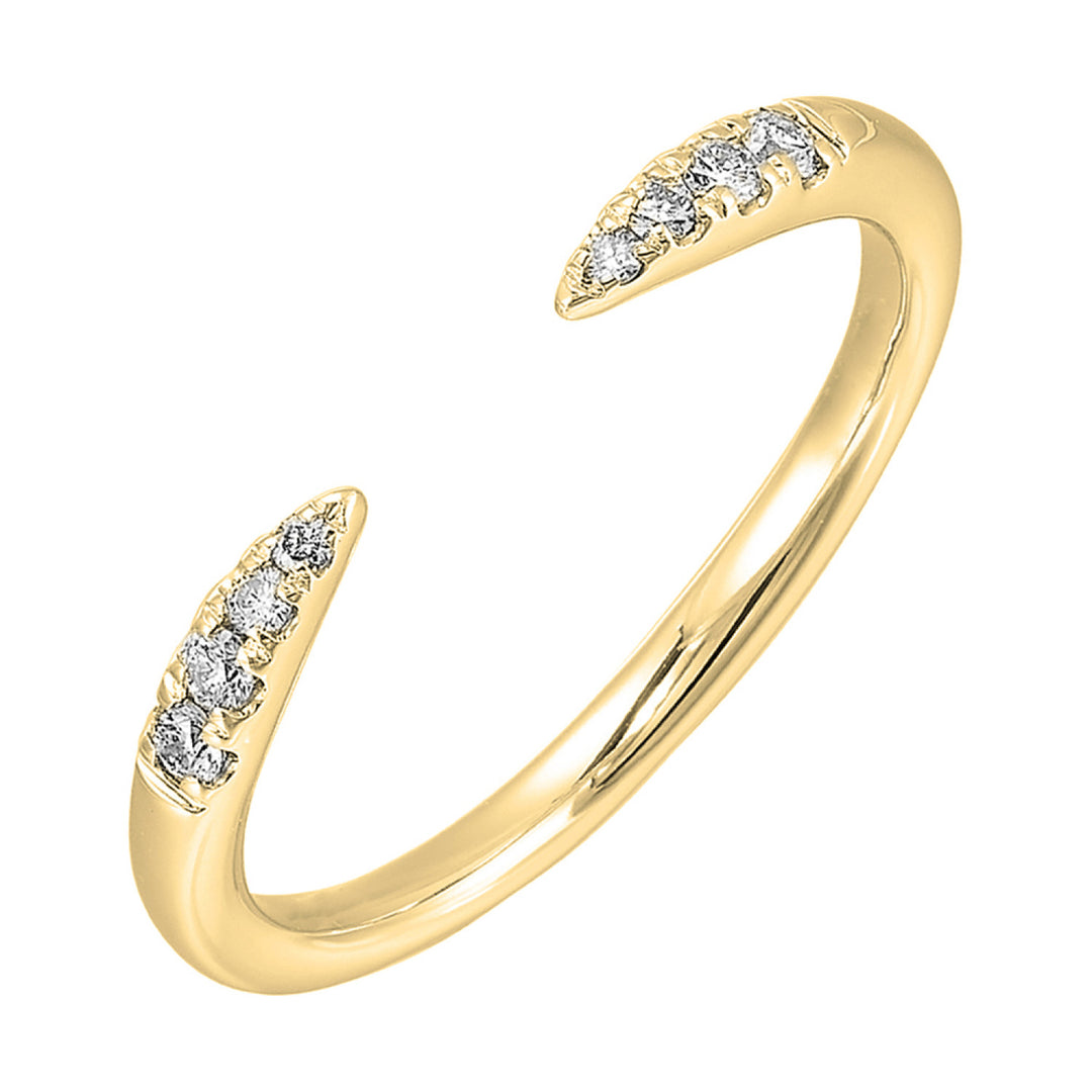 Negative Space Diamond Spike Ring