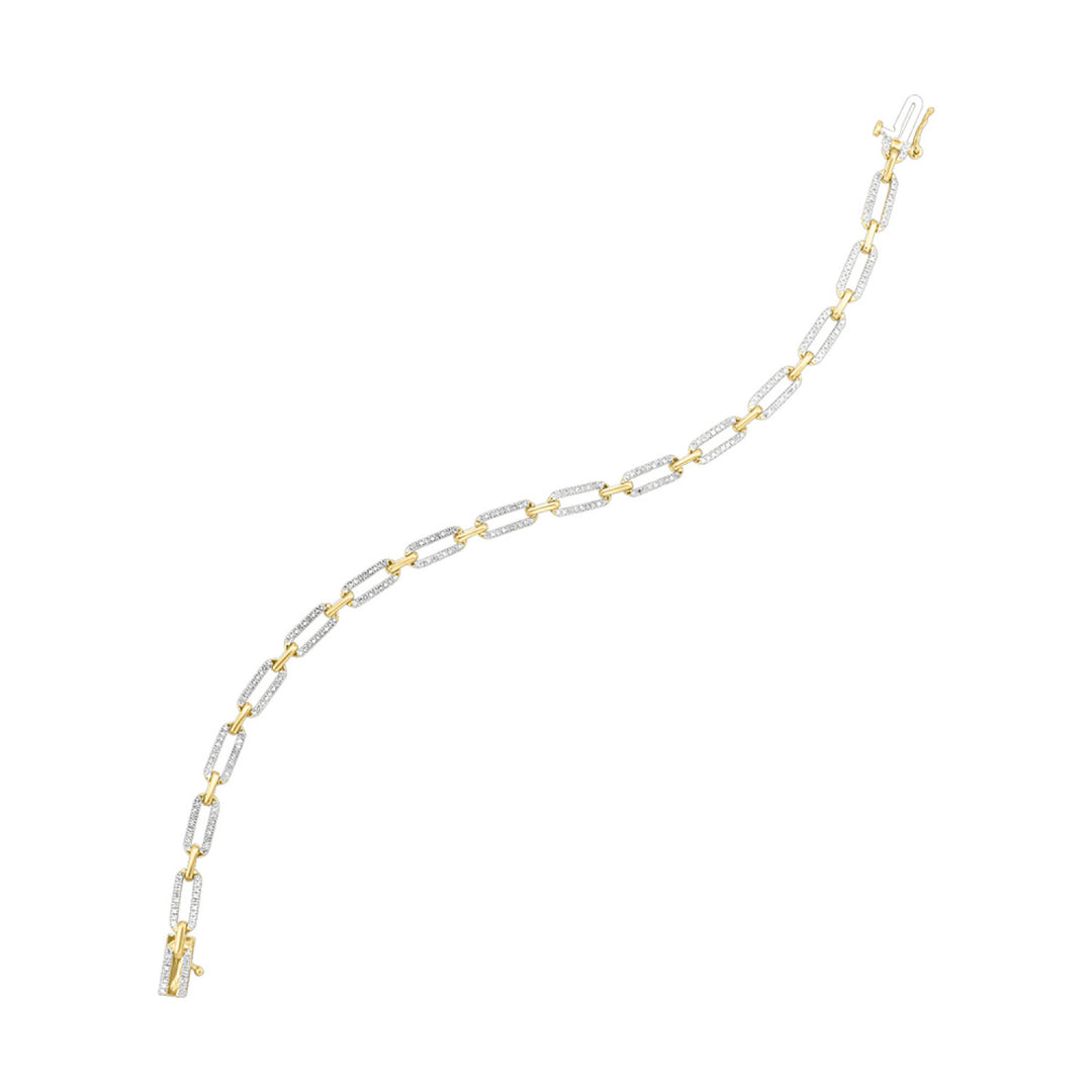 Full Diamond Link Bracelet