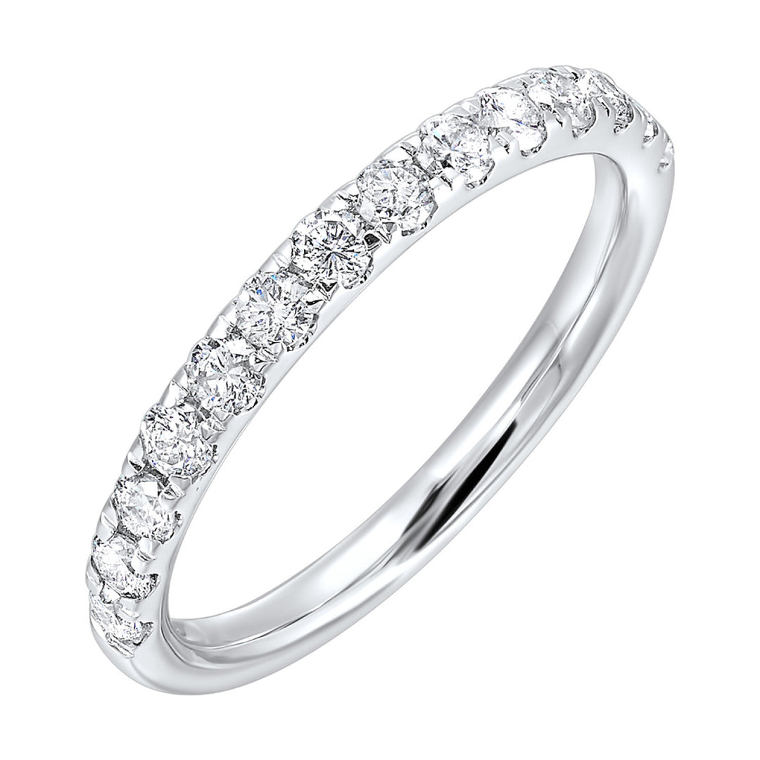14k White Gold Radiant Brilliance Diamond Band Ring