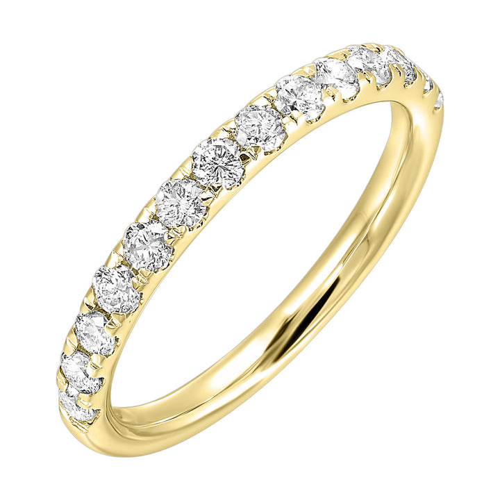 14k Yellow Gold Signature Sparkle Diamond Band Ring