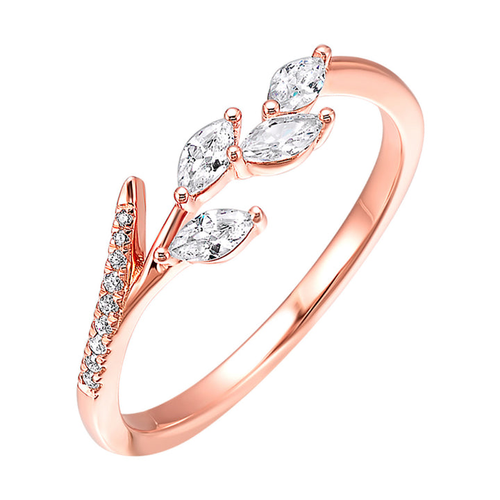 14k Gold Artistic Diamond Vine Ring