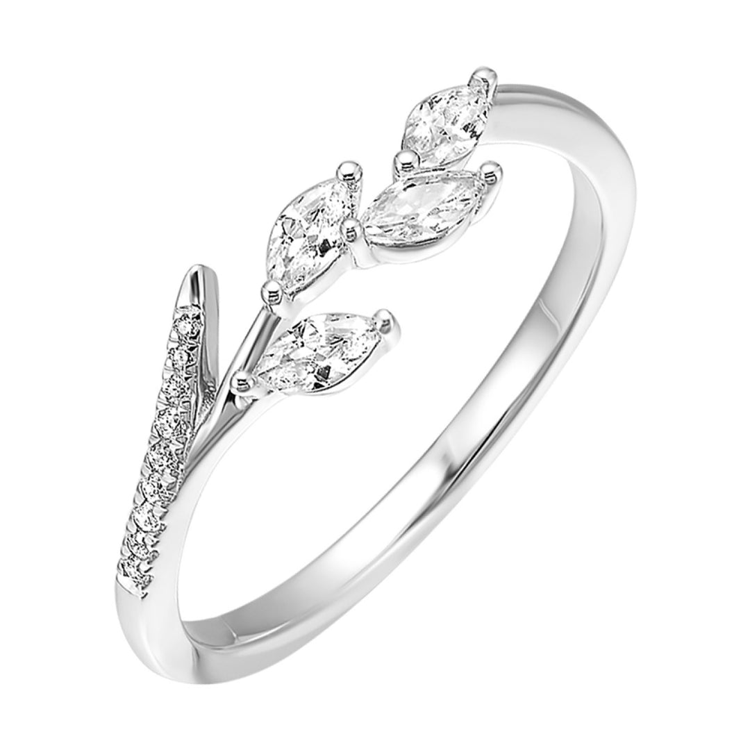14k Gold Artistic Diamond Vine Ring