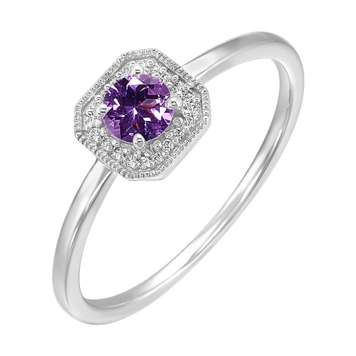 Double Halo Blue Topaz Ring