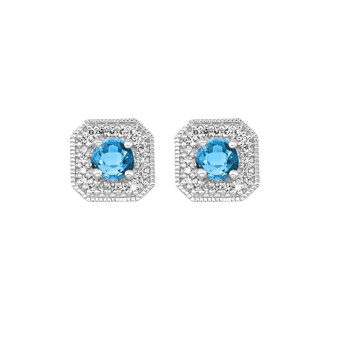 Precious Metal Gemstone Earring