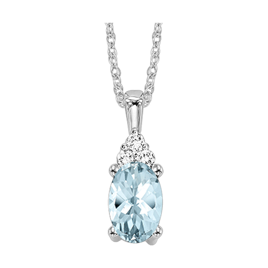 Choose Your Gem and Diamond Elegant Pendant