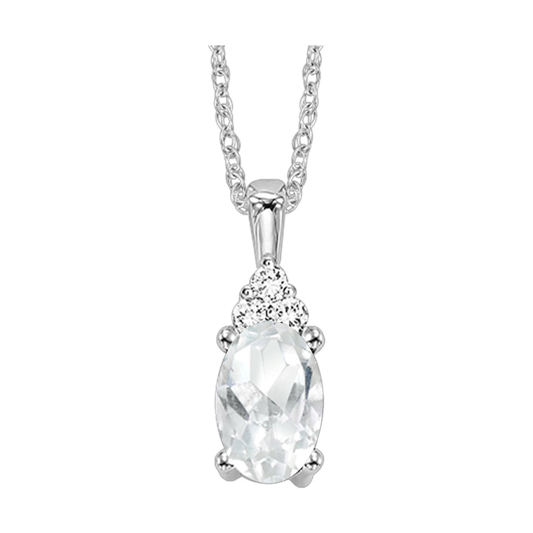 Choose Your Gem and Diamond Elegant Pendant