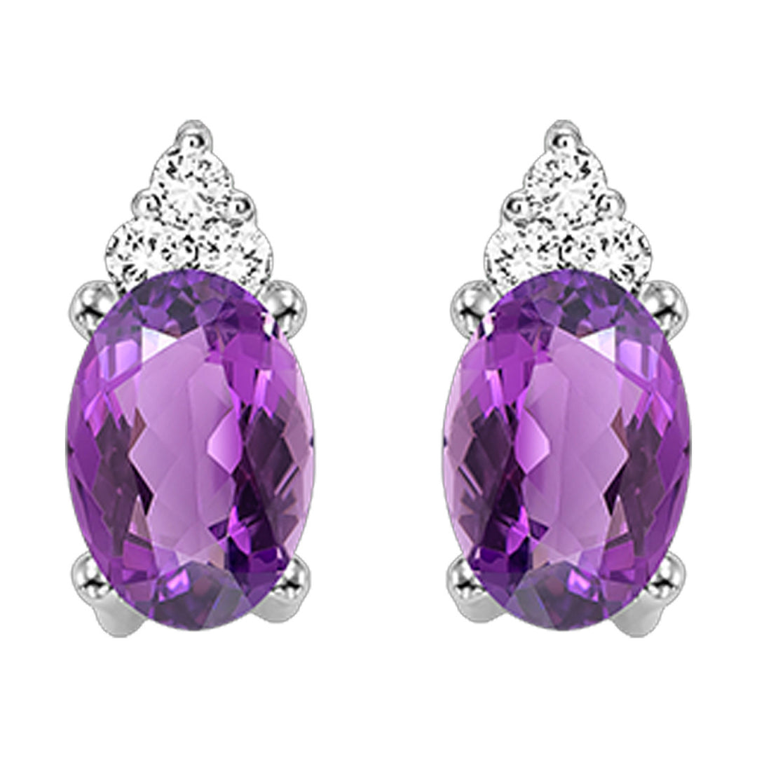 Precious Metal Gemstone Earring