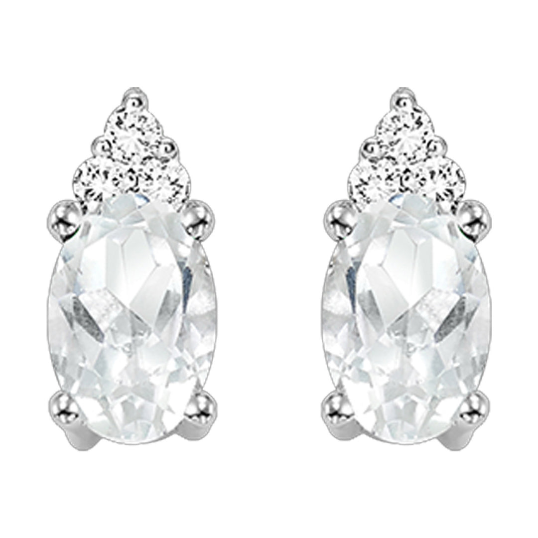 Choose Your Gem and Diamond Elegant Earrings