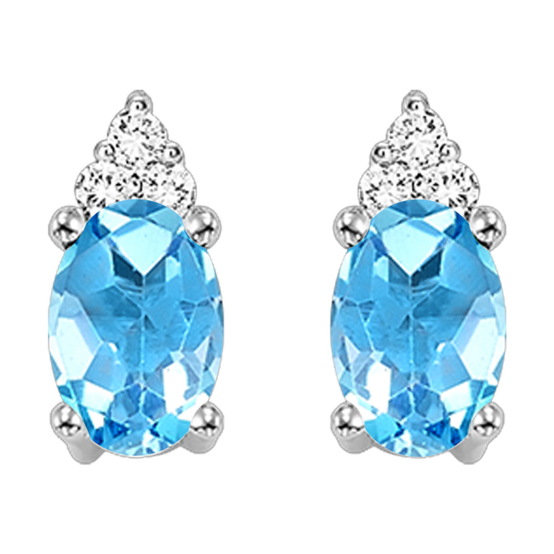 Choose Your Gem and Diamond Elegant Earrings