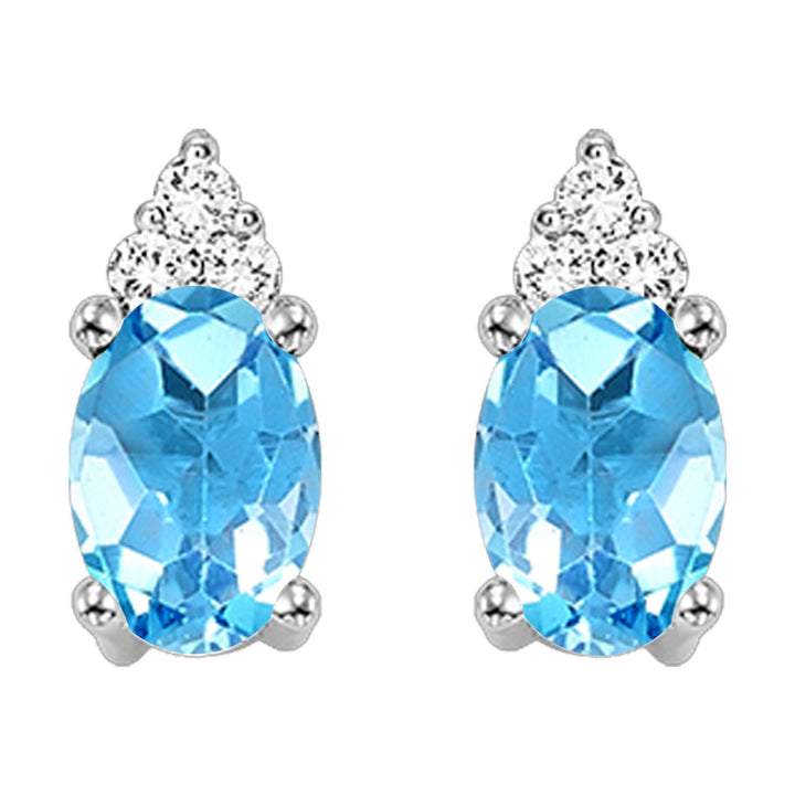 Choose Your Gem and Diamond Elegant Earrings