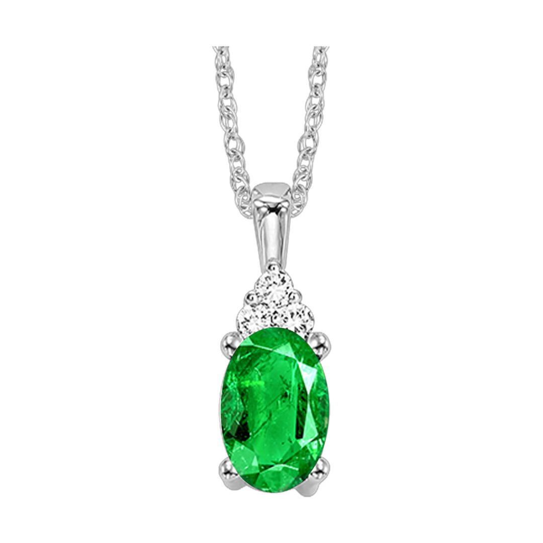 Choose Your Gem and Diamond Elegant Pendant