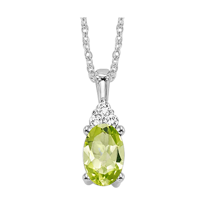 Choose Your Gem and Diamond Elegant Pendant