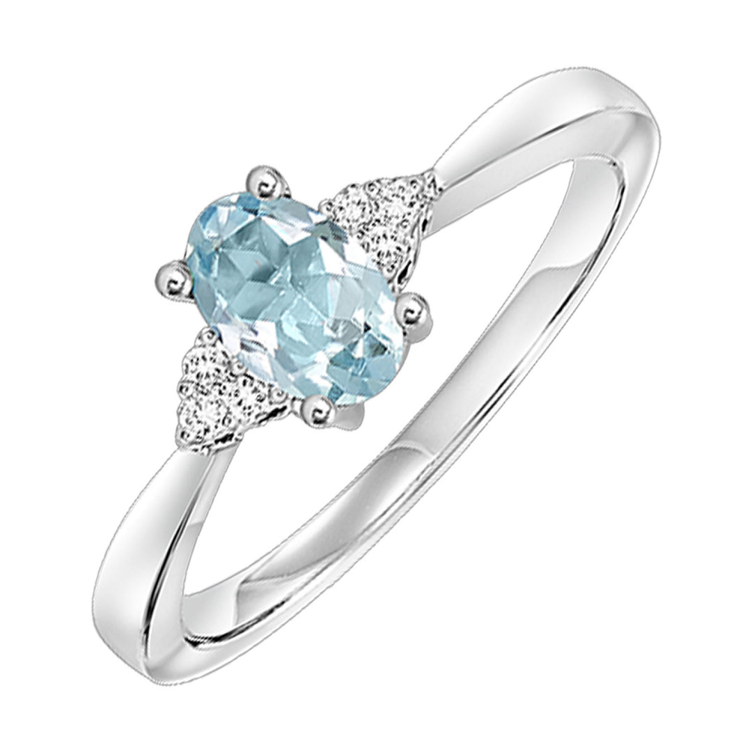 Choose Your Gem and Diamond Elegant Ring