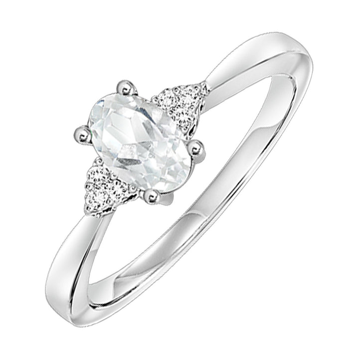 Choose Your Gem and Diamond Elegant Ring