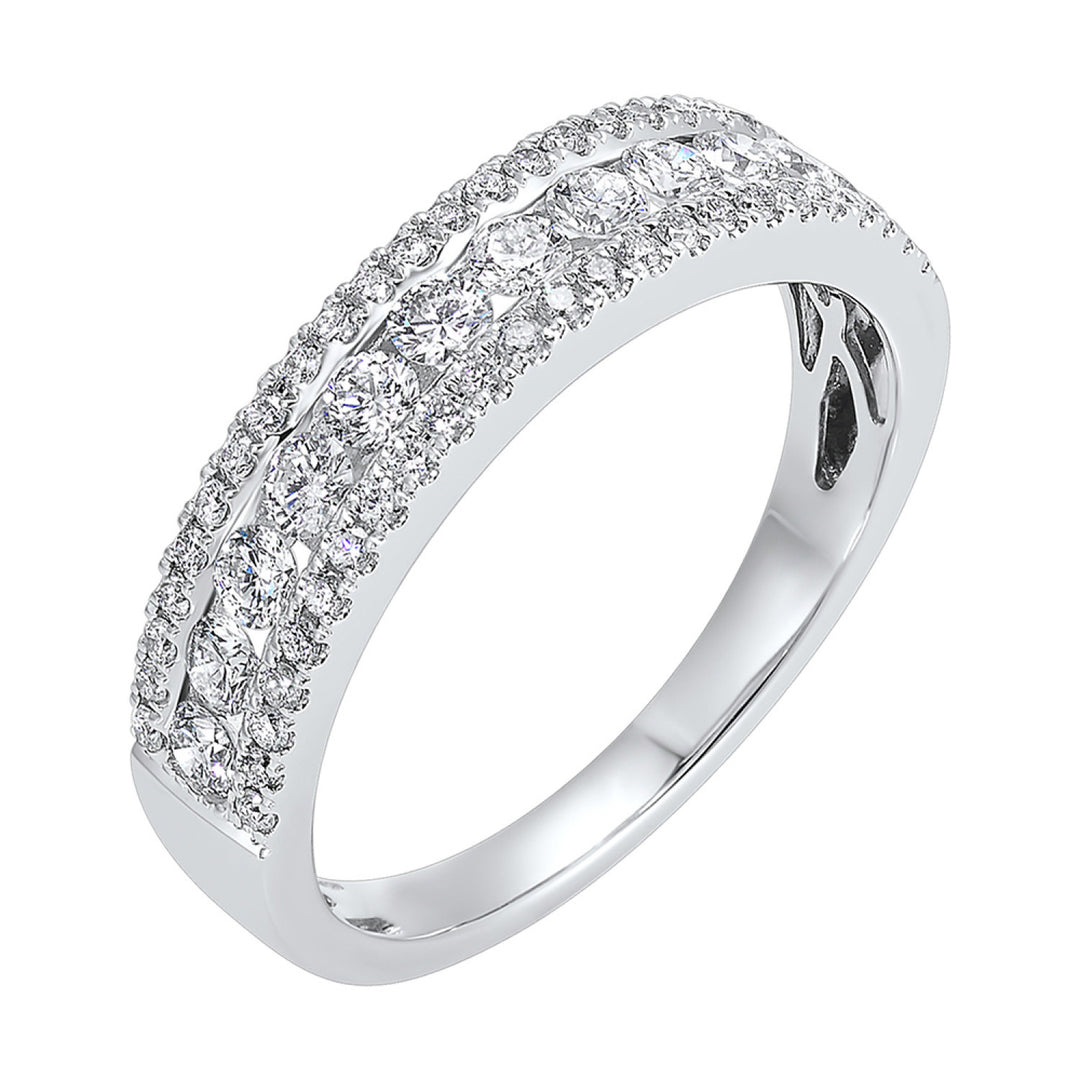 White Gold Triple Threat Diamond Band