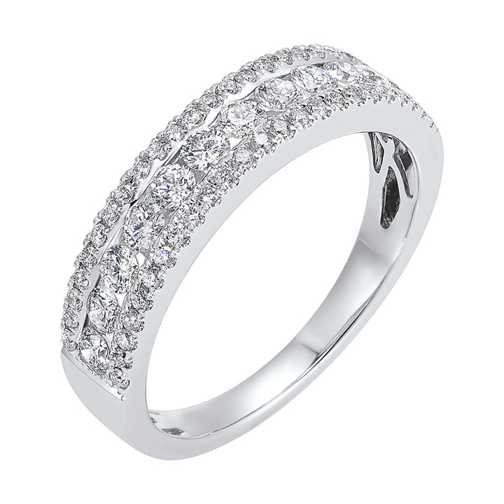 White Gold Triple Threat Diamond Band