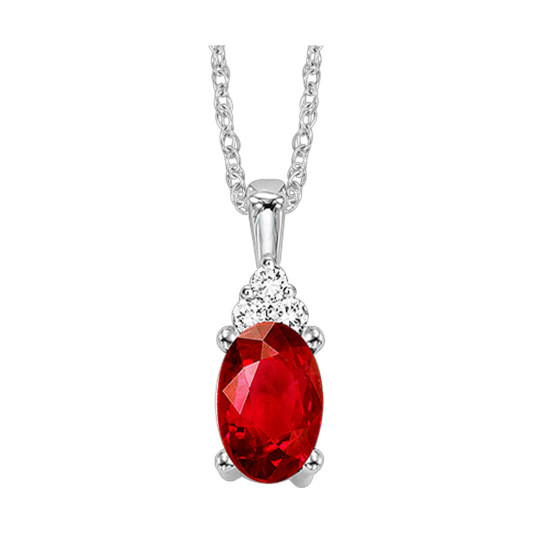 Choose Your Gem and Diamond Elegant Pendant