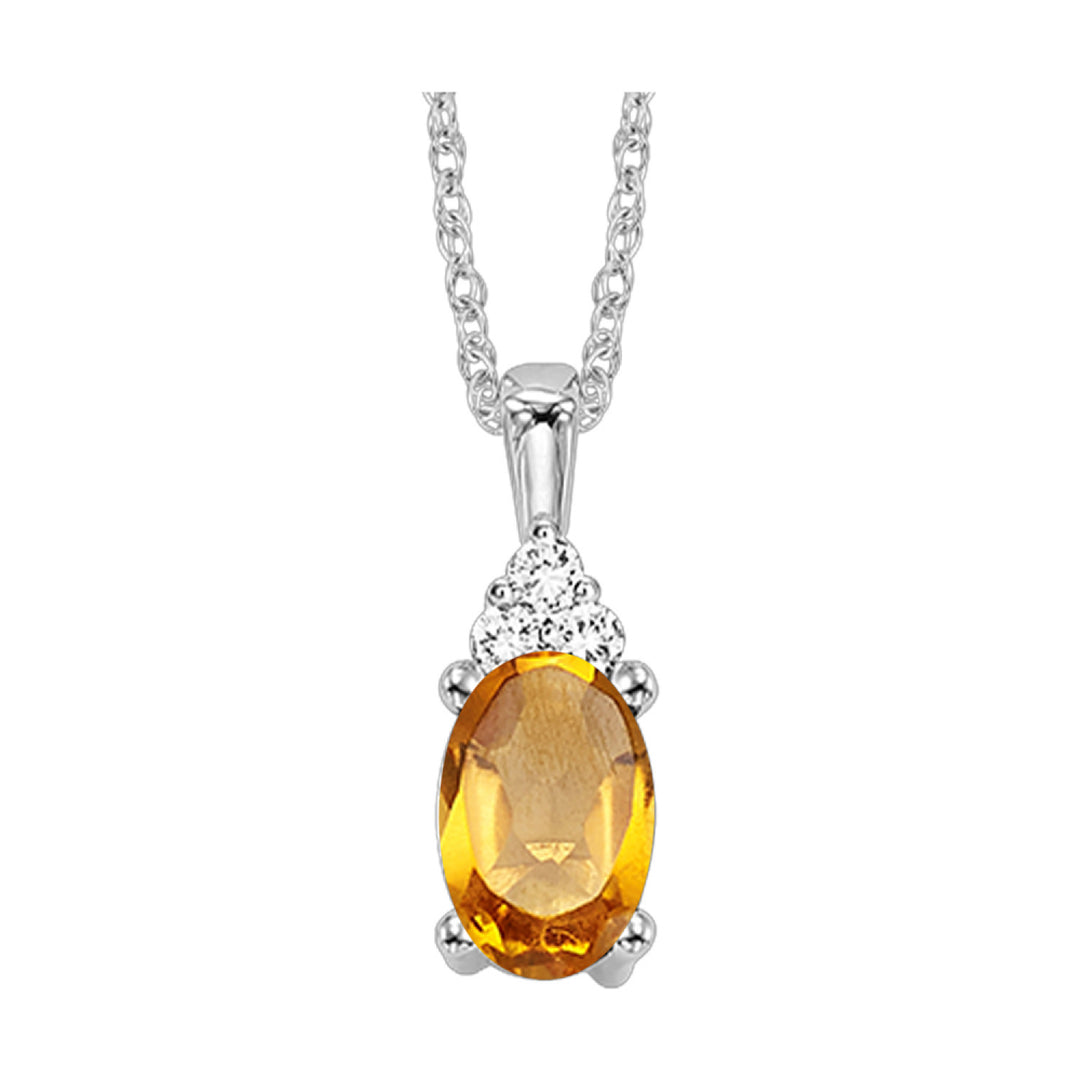 Choose Your Gem and Diamond Elegant Pendant