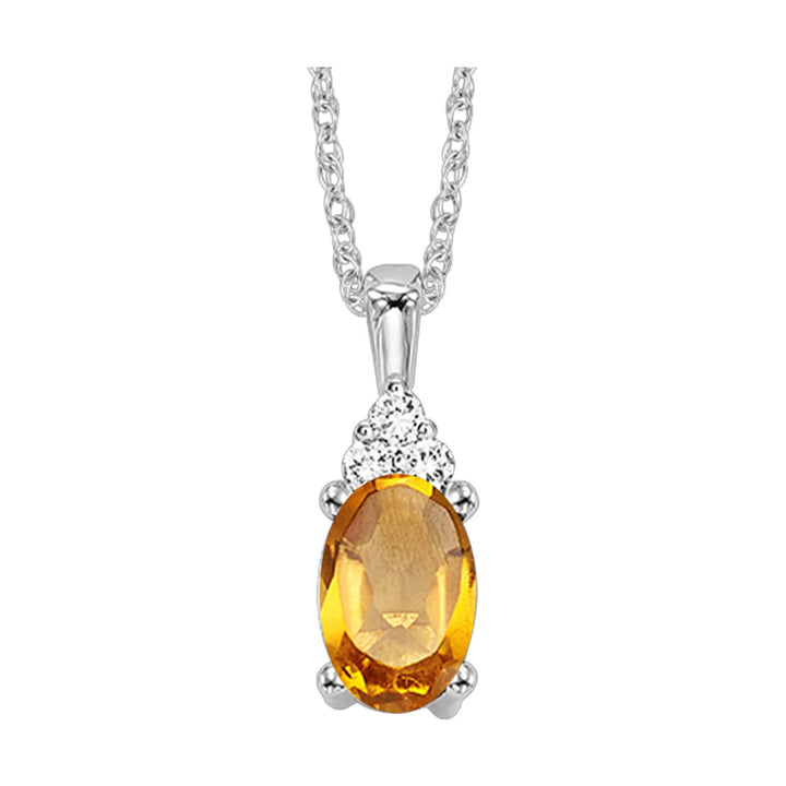 Choose Your Gem and Diamond Elegant Pendant