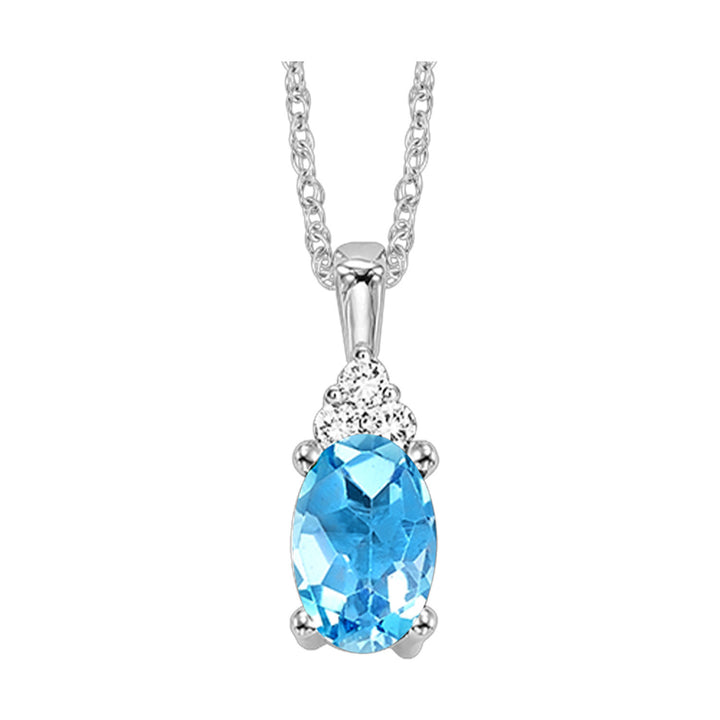 Choose Your Gem and Diamond Elegant Pendant