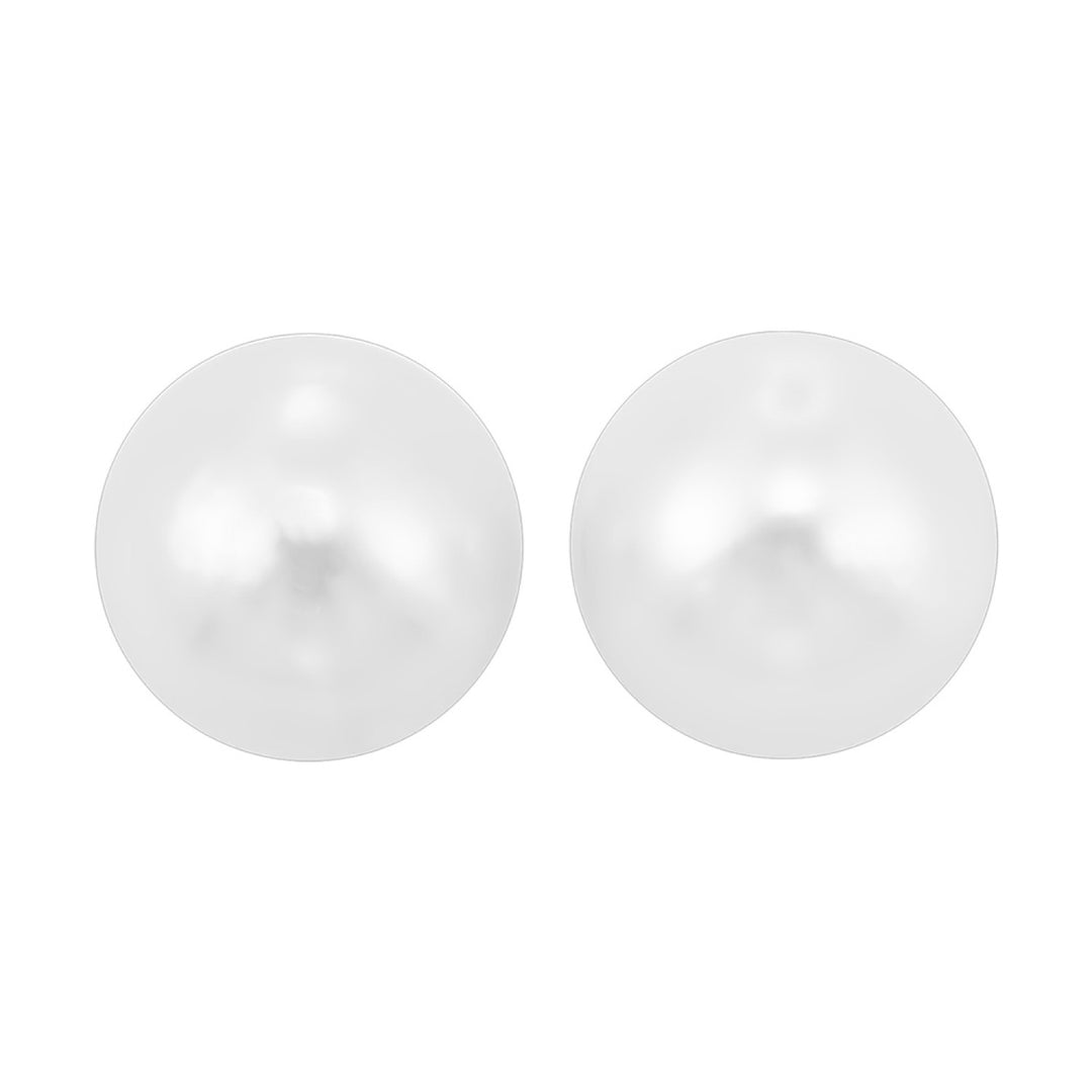Sterling Silver Timeless Pearl Stud Earrings