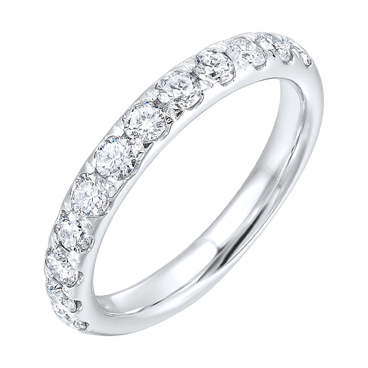 14k White Gold Radiant Brilliance Diamond Band Ring