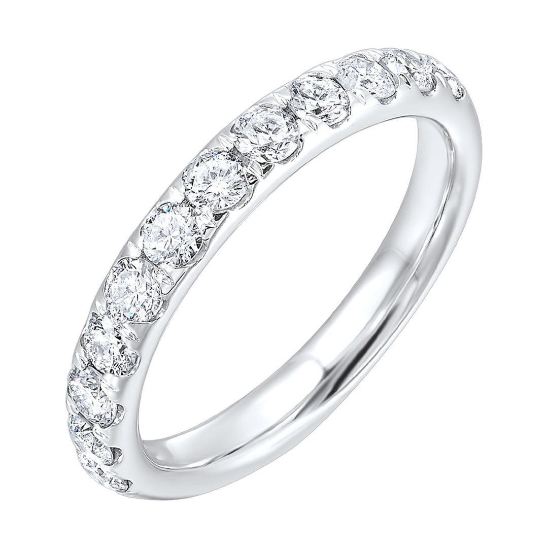 14k White Gold Radiant Brilliance Diamond Band Ring