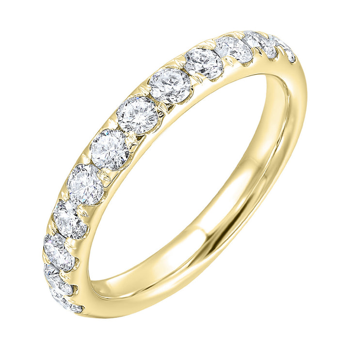 14k Yellow Gold Signature Sparkle Diamond Band Ring