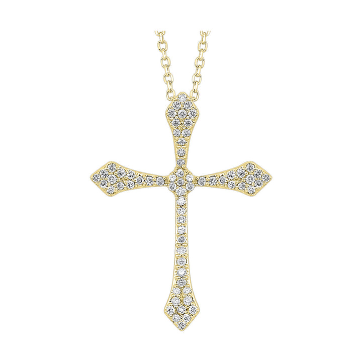14ky Diamond Vintage Celtic Cross Pendant