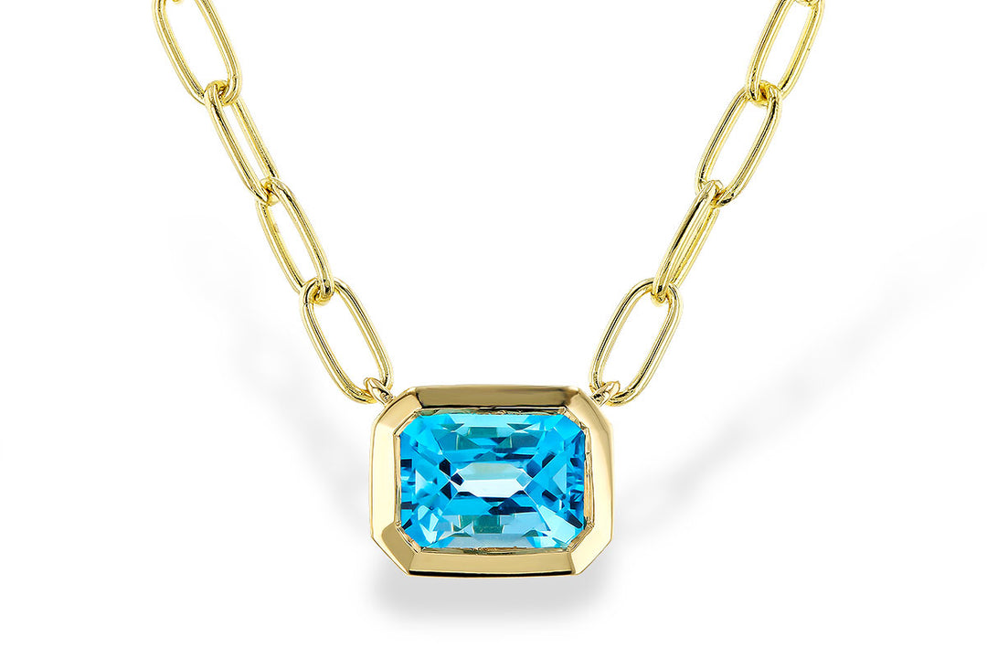 Precious Metal Gemstone Necklace