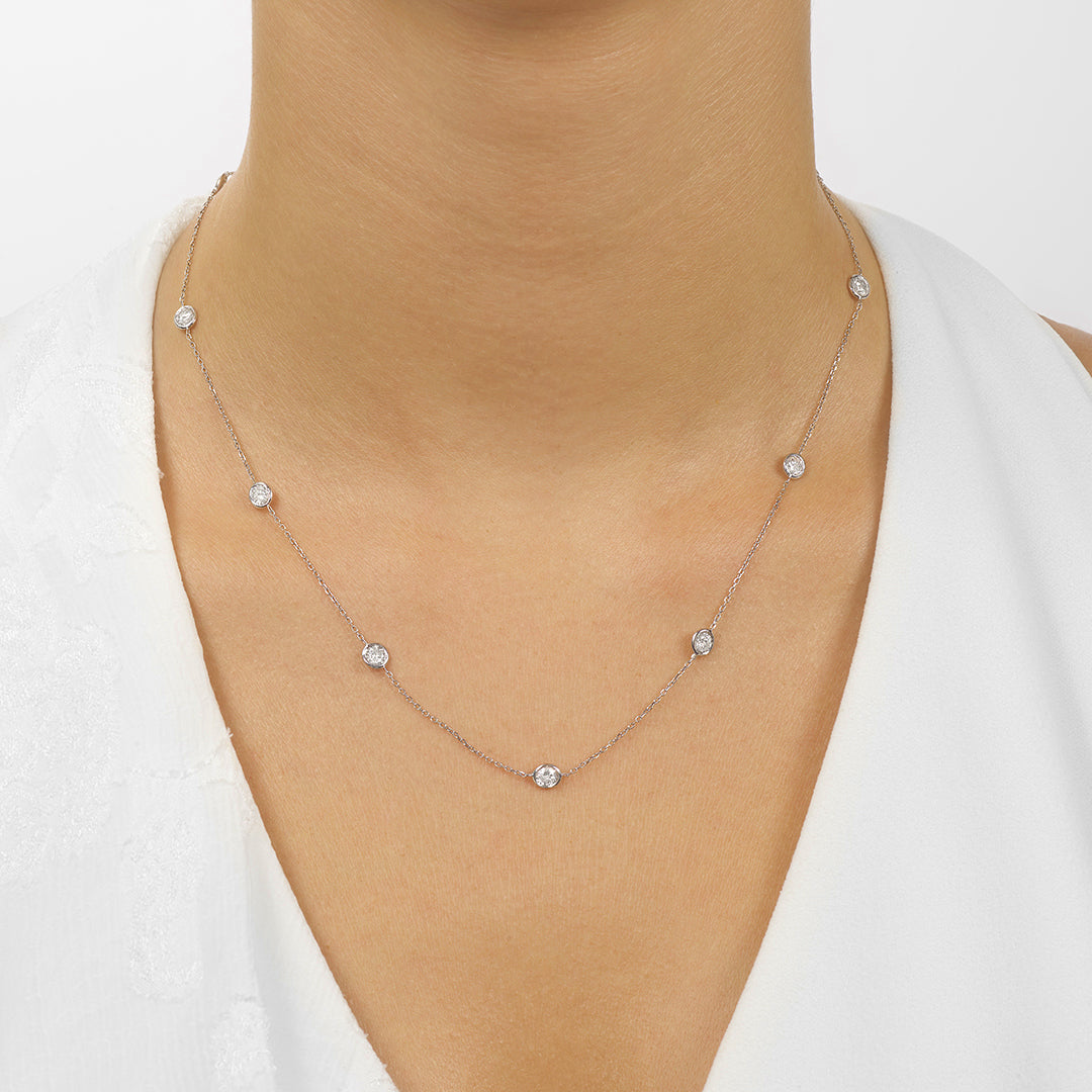 2ctw Diamond By the Yard Necklace