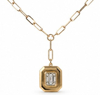 Diamond Statement Lariat Necklace