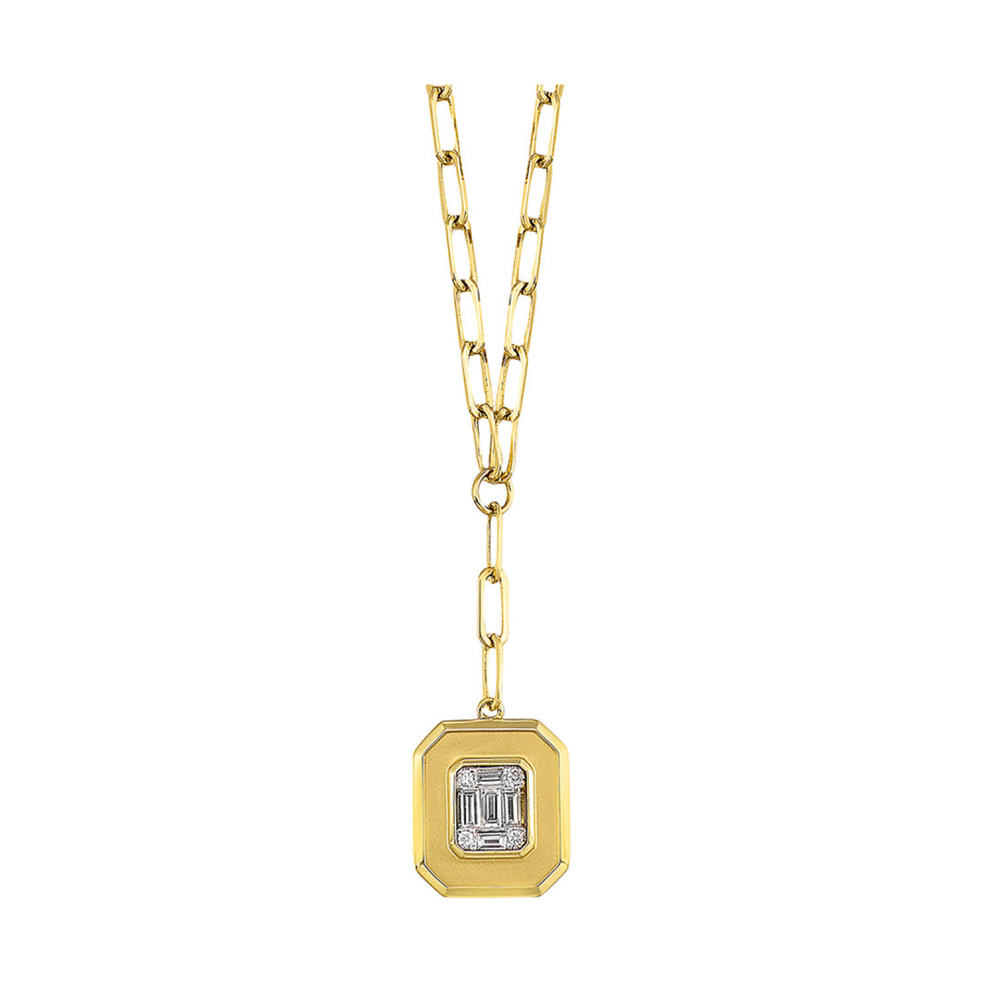 Diamond Statement Lariat Necklace