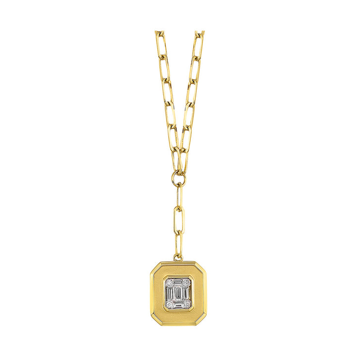 Diamond Statement Lariat Necklace