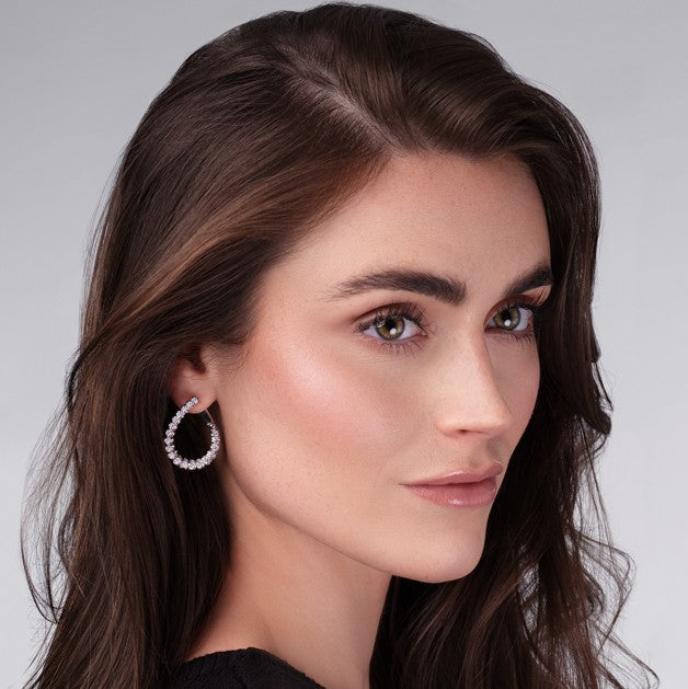 Statement Swooping Diamond Earrings
