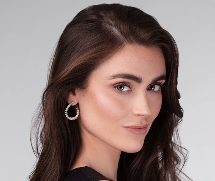 Statement Swooping Diamond Earrings