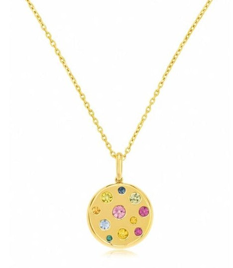 Precious Metal Gemstone Necklace